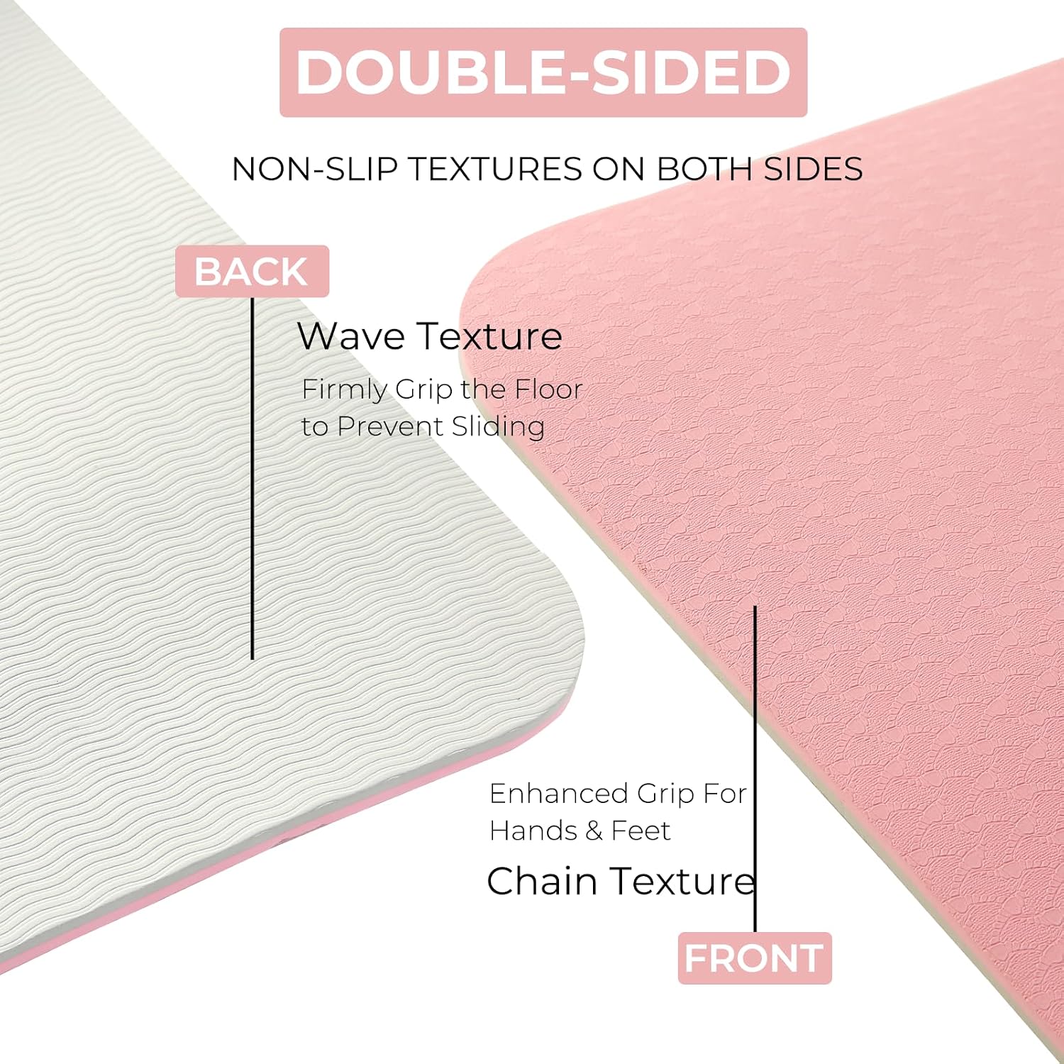Thick Yoga Mat with Carrying Strap - Image 2